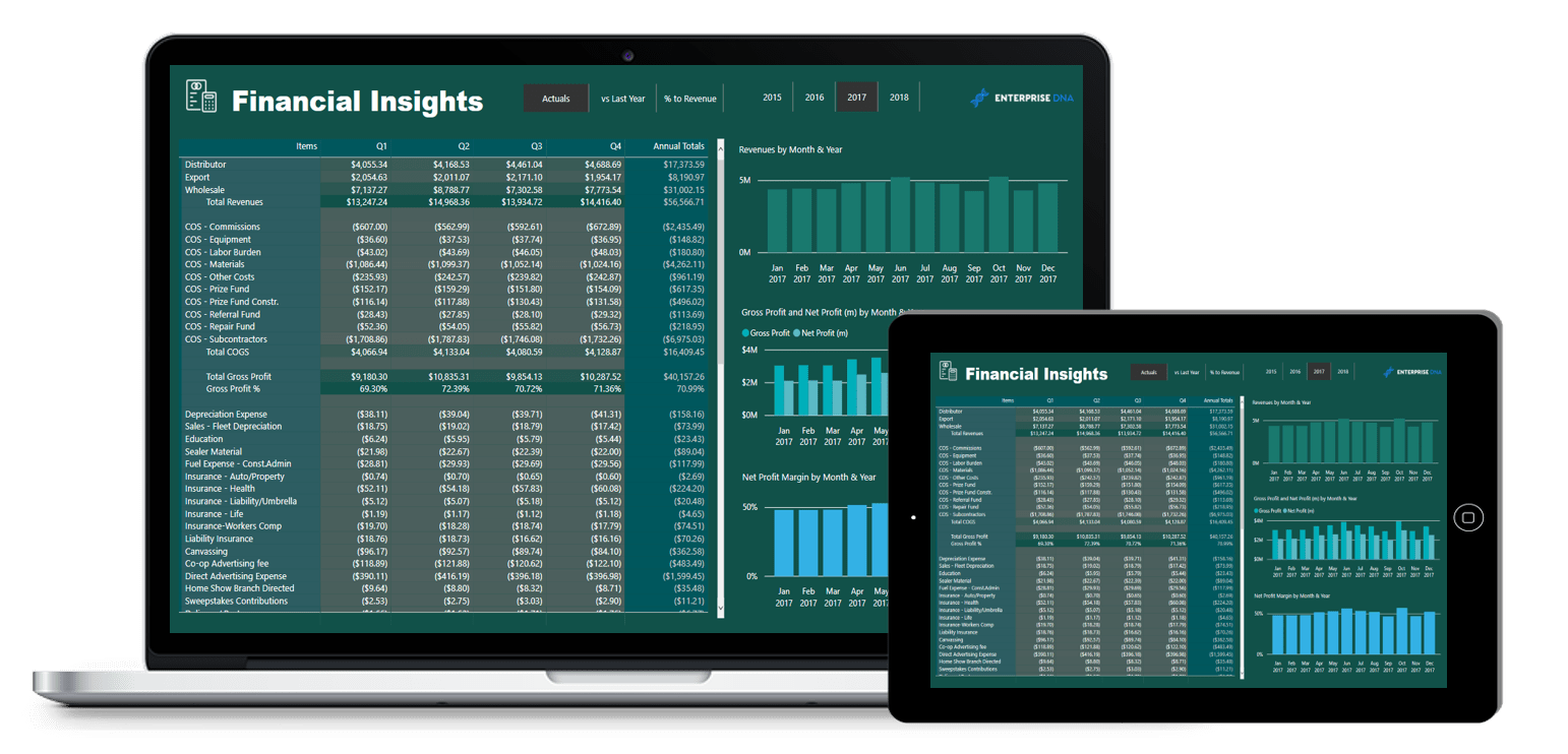 Financial templates laptop 1