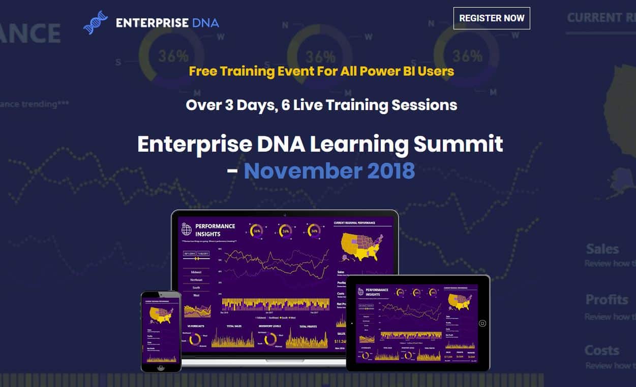 Registrations For Next Enterprise DNA Learning Summit Now Open – November 2018