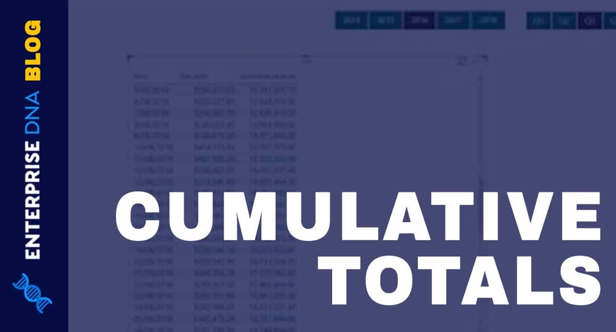dynamically calculate a power bi running total or cumulative total post image