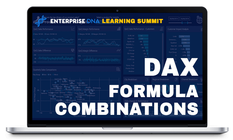 Enterprise DNA Learning Summit DAX Formula Combinations Dashboard