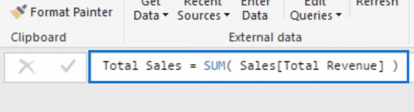 simple total sales formula