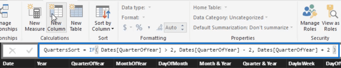 formula for sorting quarters