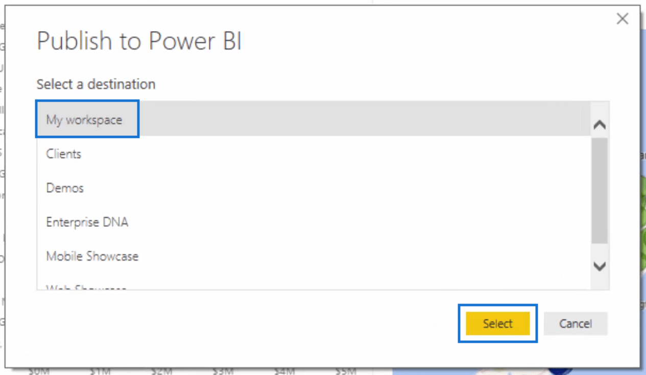 step 3 of publishing row level security model in power bi
