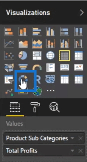 turning the table into a donut chart