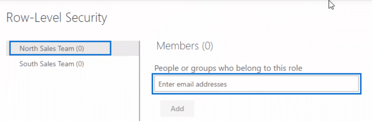 box where to enter email addresses