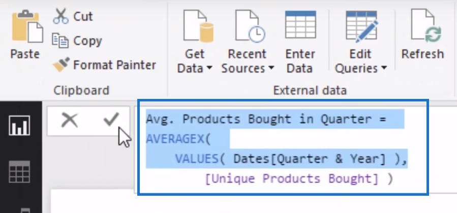 power bi data sets