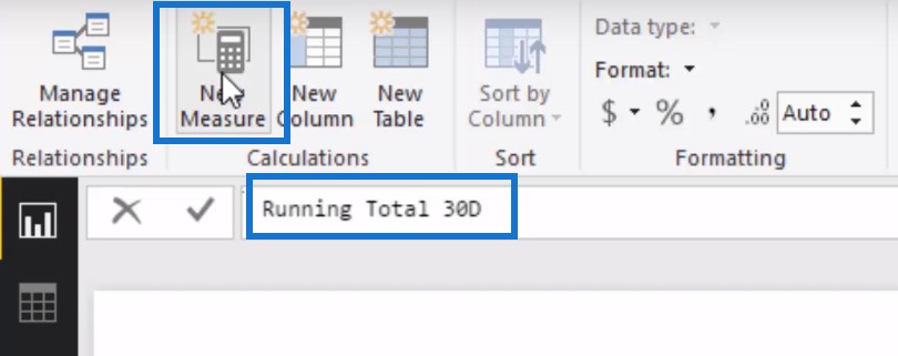 running totals in power bi