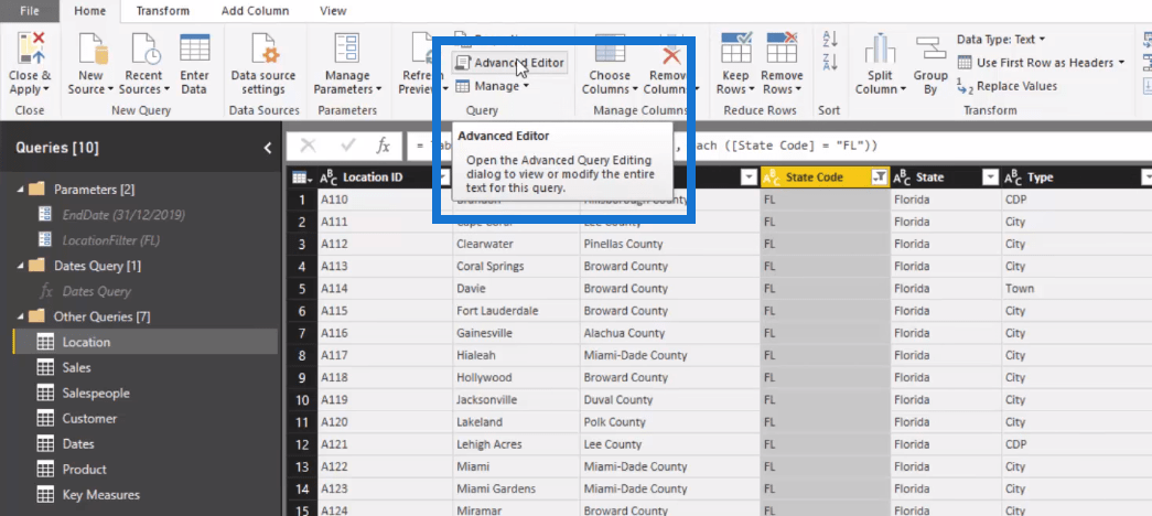 Power BI Query Parameters: Optimizing Tables – Master Data Skills + AI