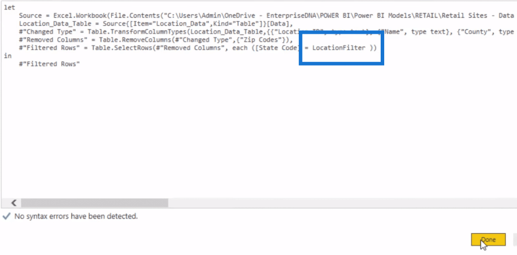 Power BI Query Parameters: Optimizing Tables – Master Data Skills + AI