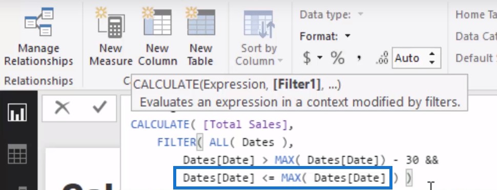 running totals in power bi