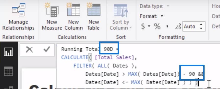 running totals in power bi