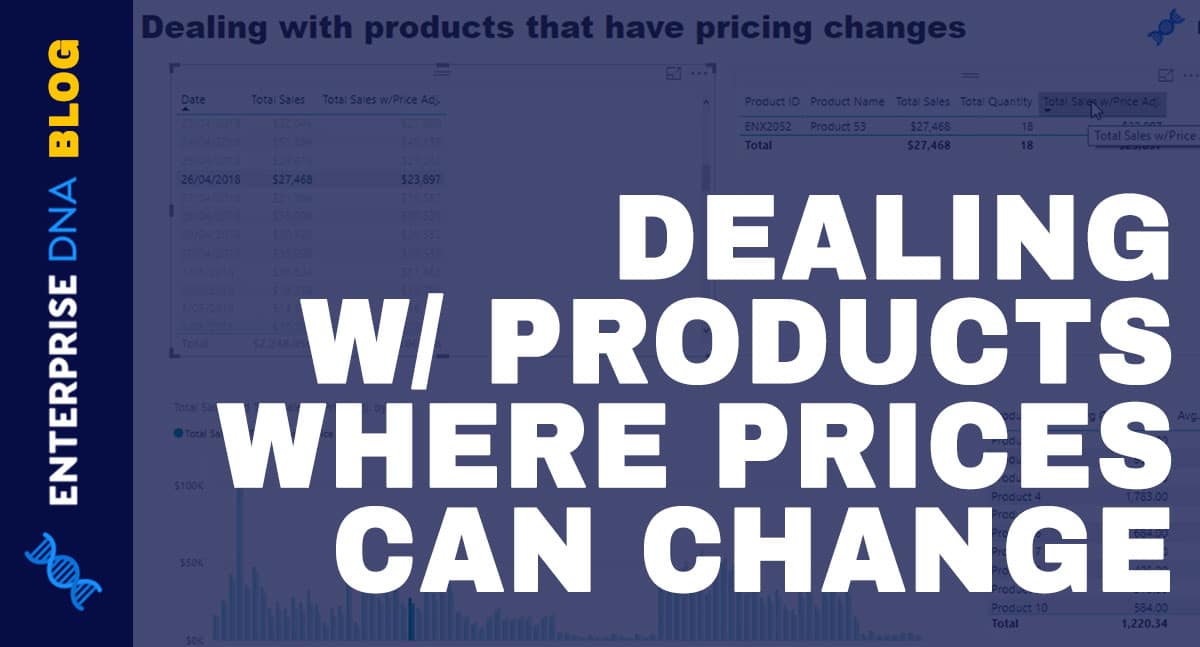 DEALING W/ PRODUCTS WHERE PRICES CAN CHANGE