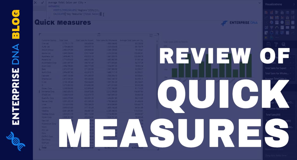 Power BI Video Tutorial Quick Measures Enterprise DNA Blog