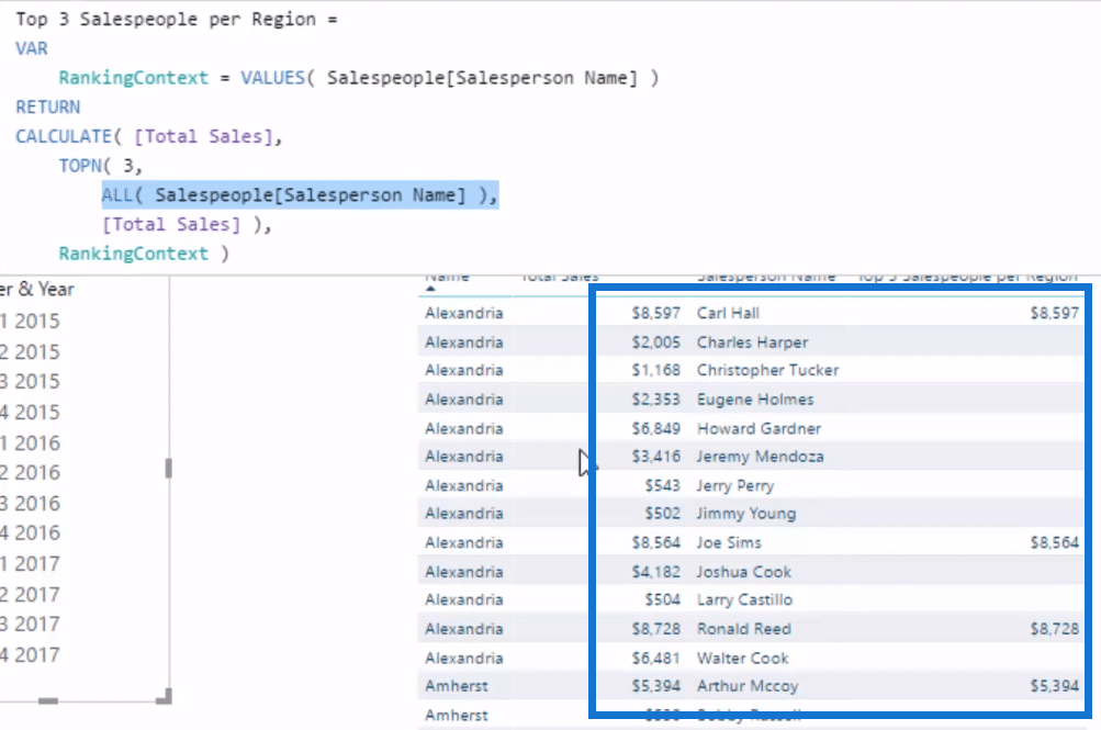 power bi dax