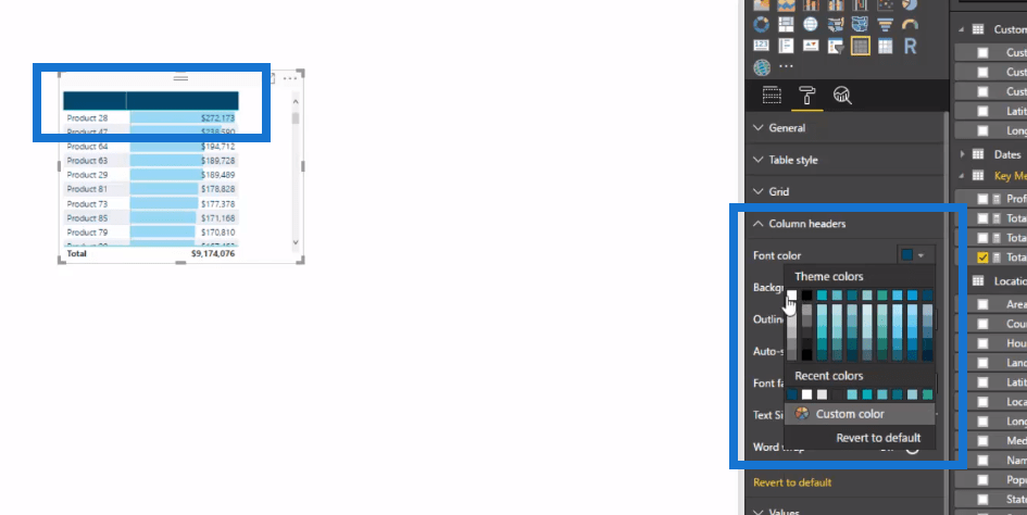 power bi data bars