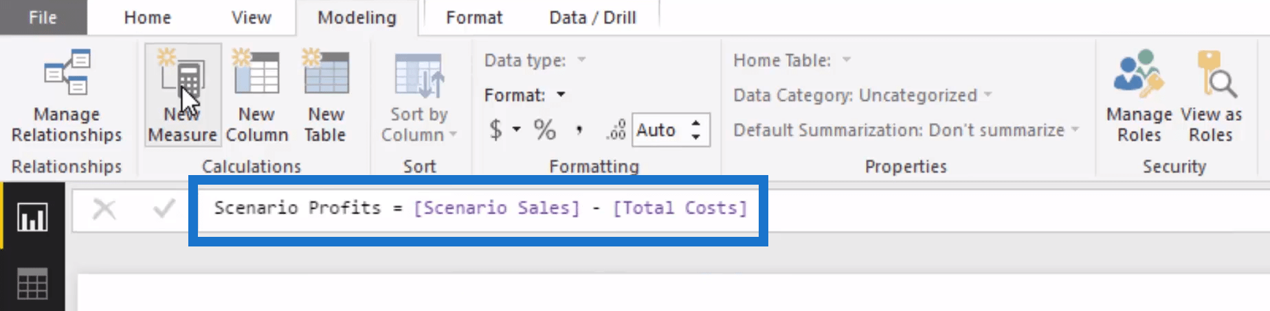 7.29 Sensitivity Analysis Logic Using DAX in Power BI 15