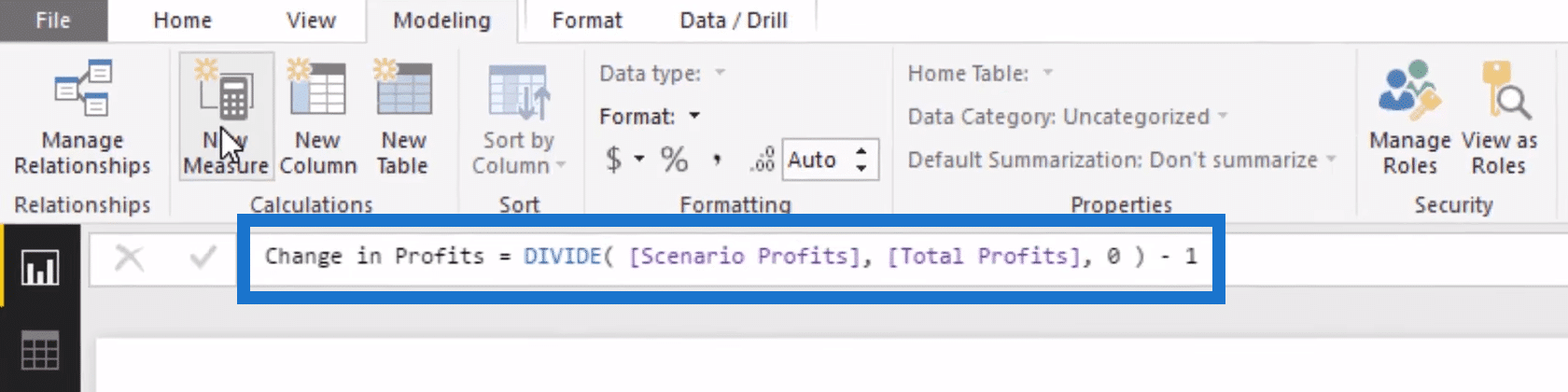 8.27 Sensitivity Analysis Logic Using DAX in Power BI 18