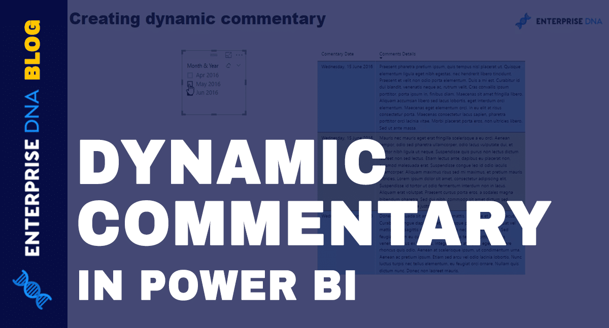 Data Visualization With Power BI: Add Commentary To Your Reports In A Dynamic Way