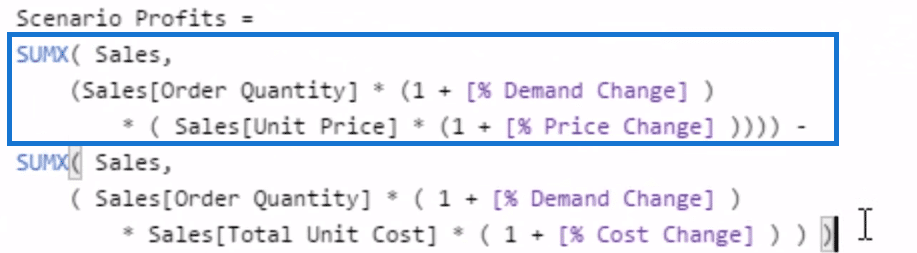 power bi what if analysis