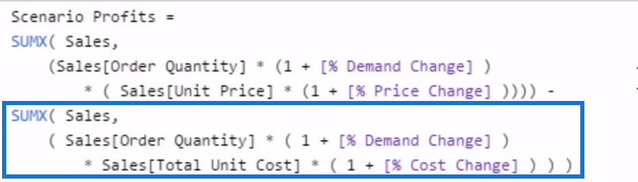 power bi what if analysis