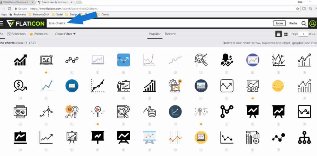 power bi icons