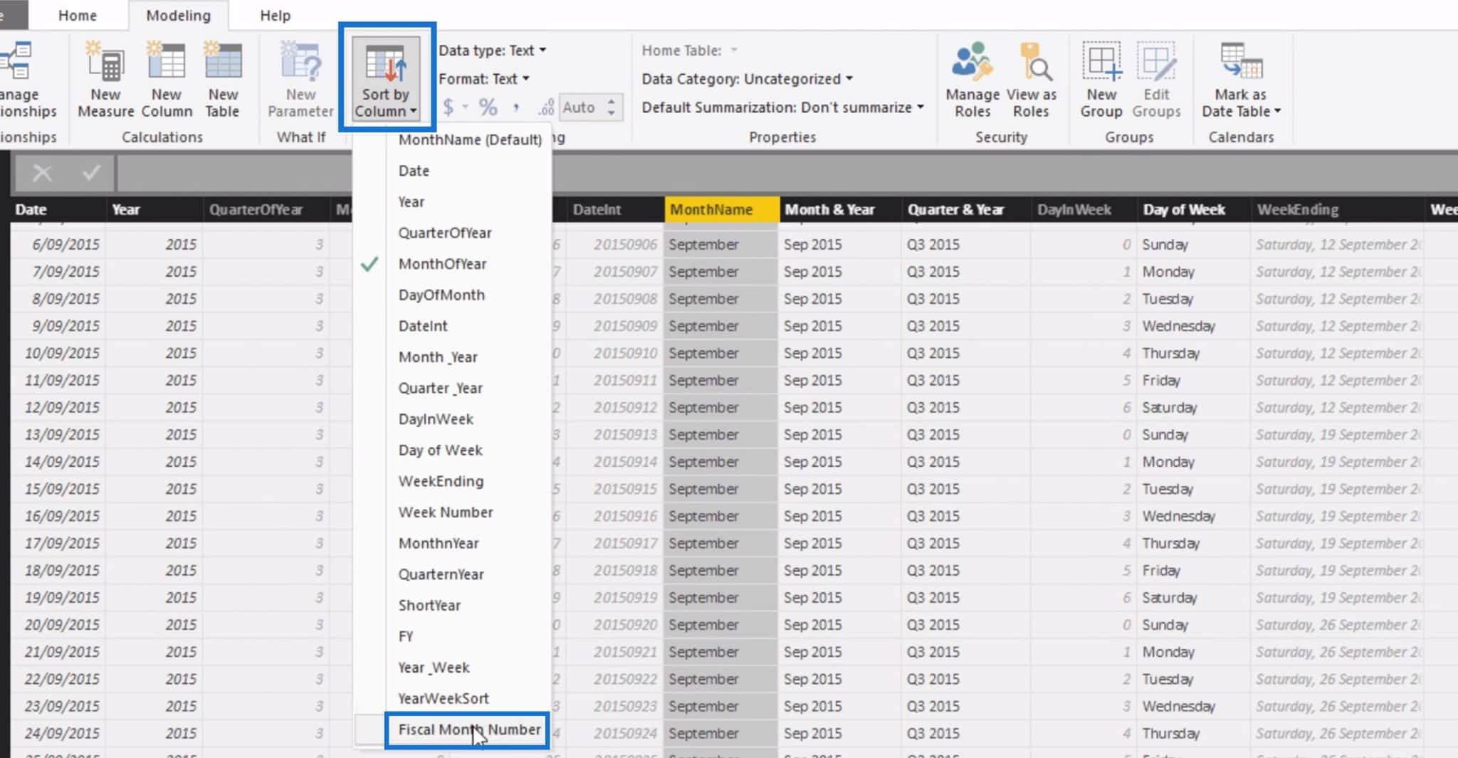 Filtering Fiscal Years & Quarters Using Calculated Columns In Power BI