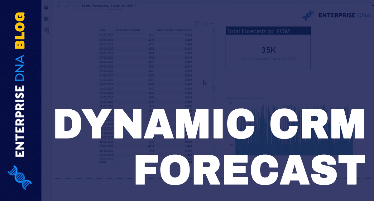 Calculate Total CRM Forecasts From Today Until End Of Month