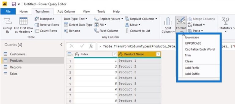 Row And Column Transformations In Power BI – Master Data Skills + AI