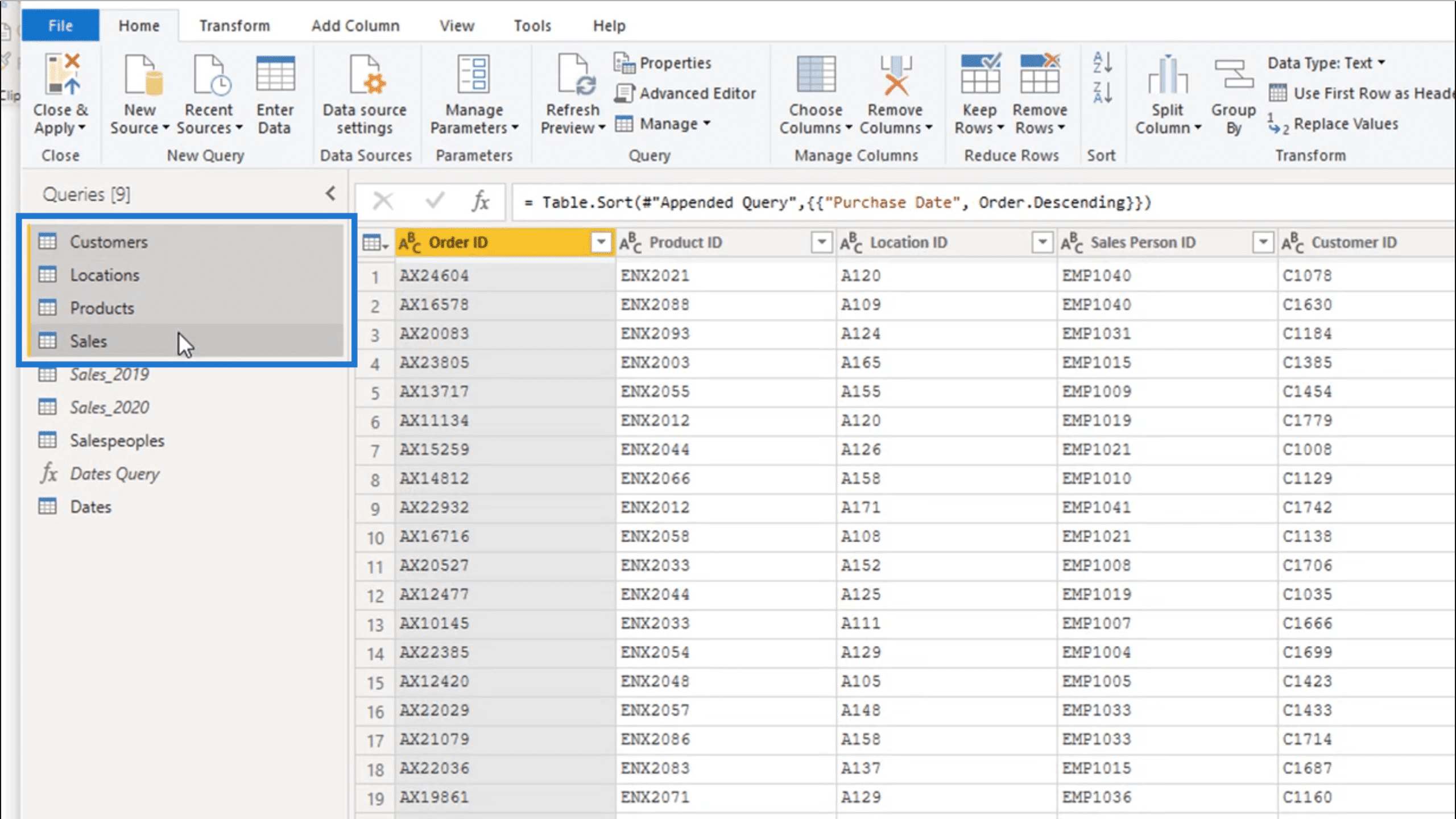 Organizing Your Queries - Power BI Query Editor Tutorial Functions Online