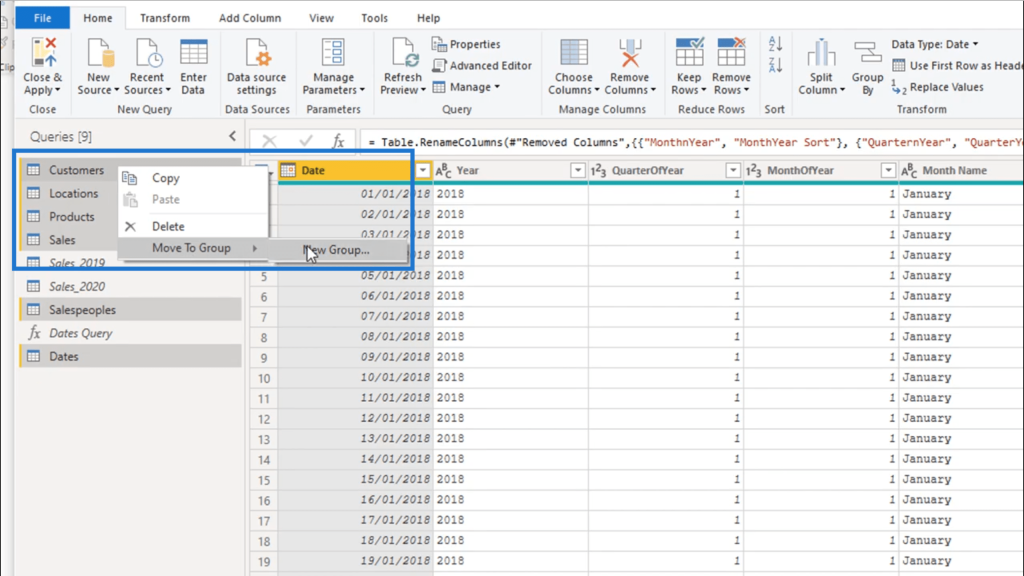 Organizing Your Queries: Power Bi Query Editor Tutorial 