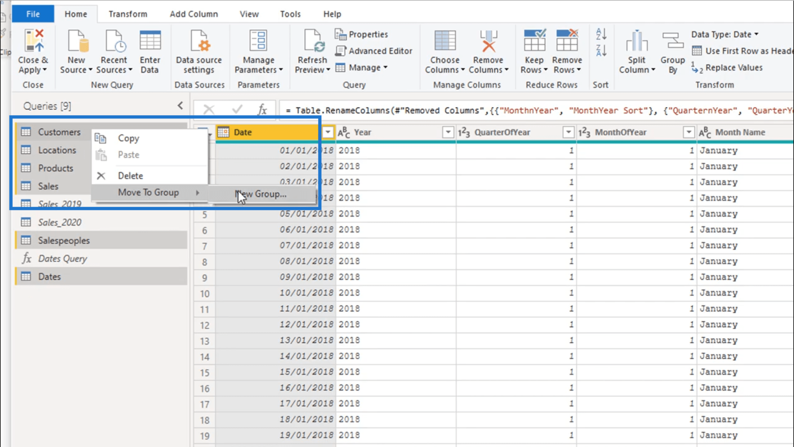 Organizing Your Queries: Power BI Query Editor Tutorial | Master Data ...