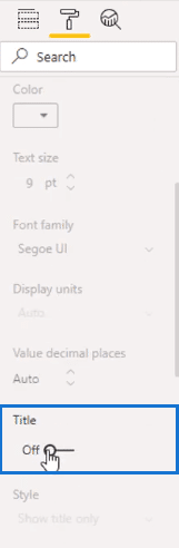 Visualization Options in Power BI