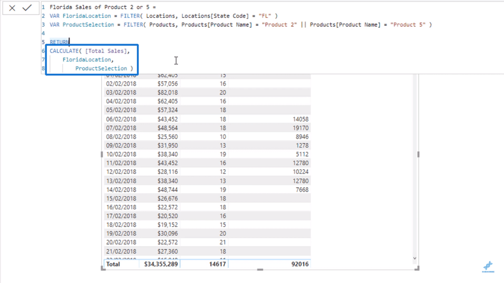 Creating and using FloridaSelection variable