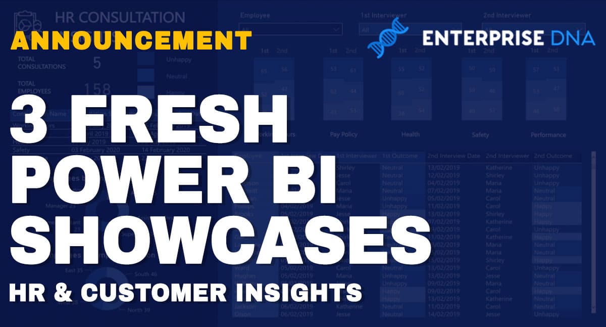 Fresh New Power BI Showcases For Amazing HR and Customer Insights