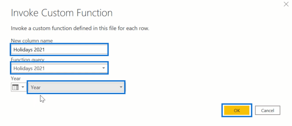 Power BI calendar table