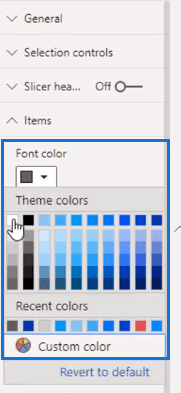 color themes in power bi