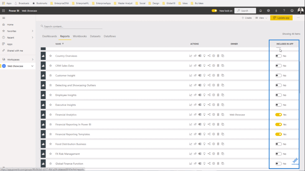 dashboards in power bi