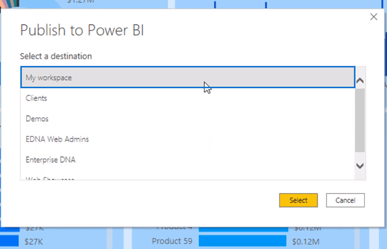 Publish to Power BI