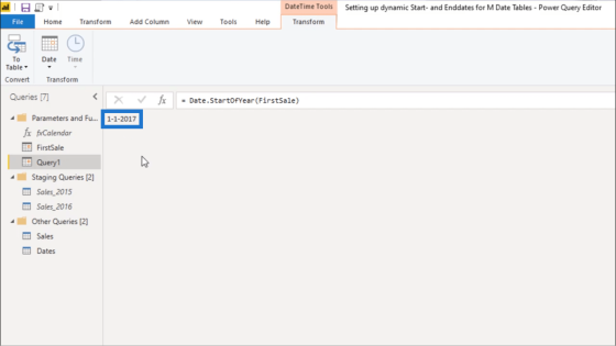 Setting Up A Dynamic StartDate And EndDate For Power Query Date Tables ...