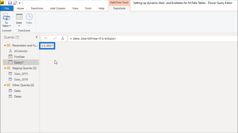 Setting Up A Dynamic StartDate And EndDate For Power Query Date Tables ...