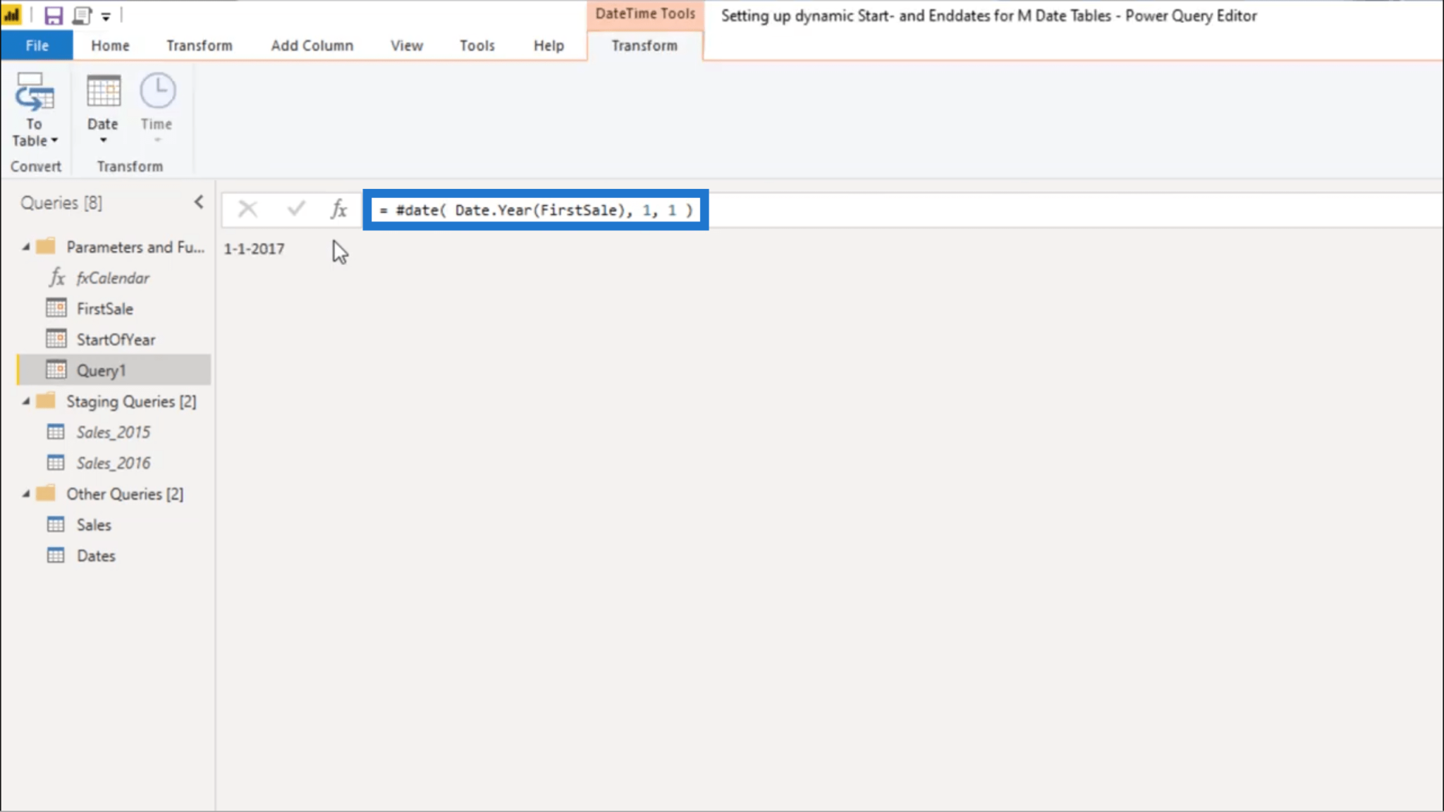 Setting Up A Dynamic StartDate And EndDate For Power Query Date Tables ...