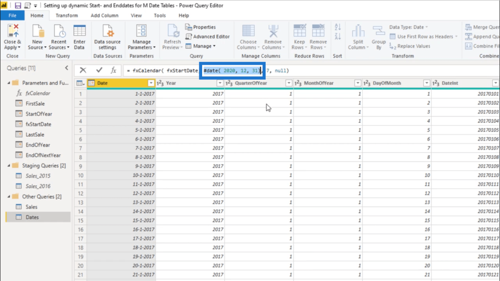 power query date