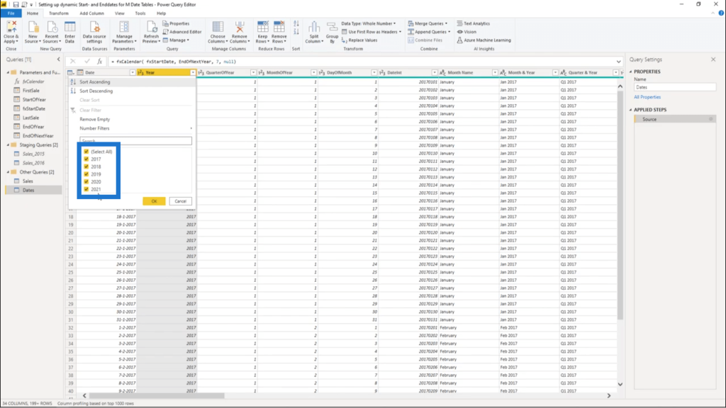 power query date