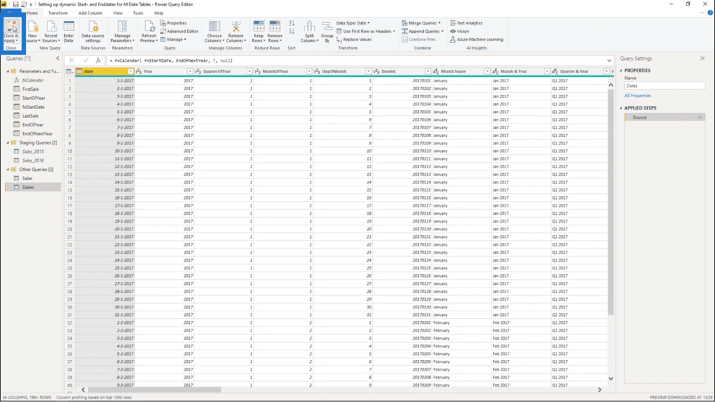 power query date