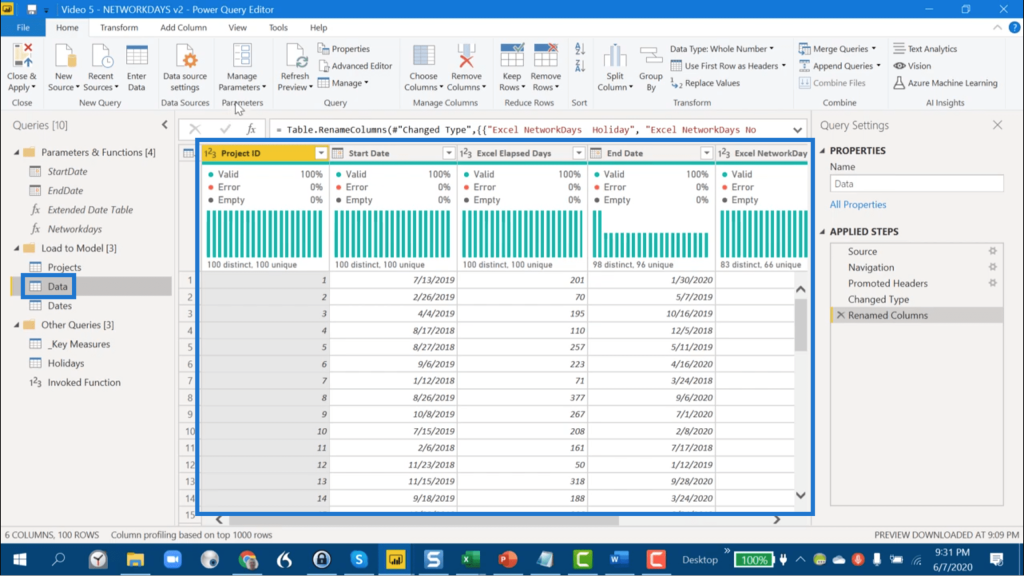 calculate workdays