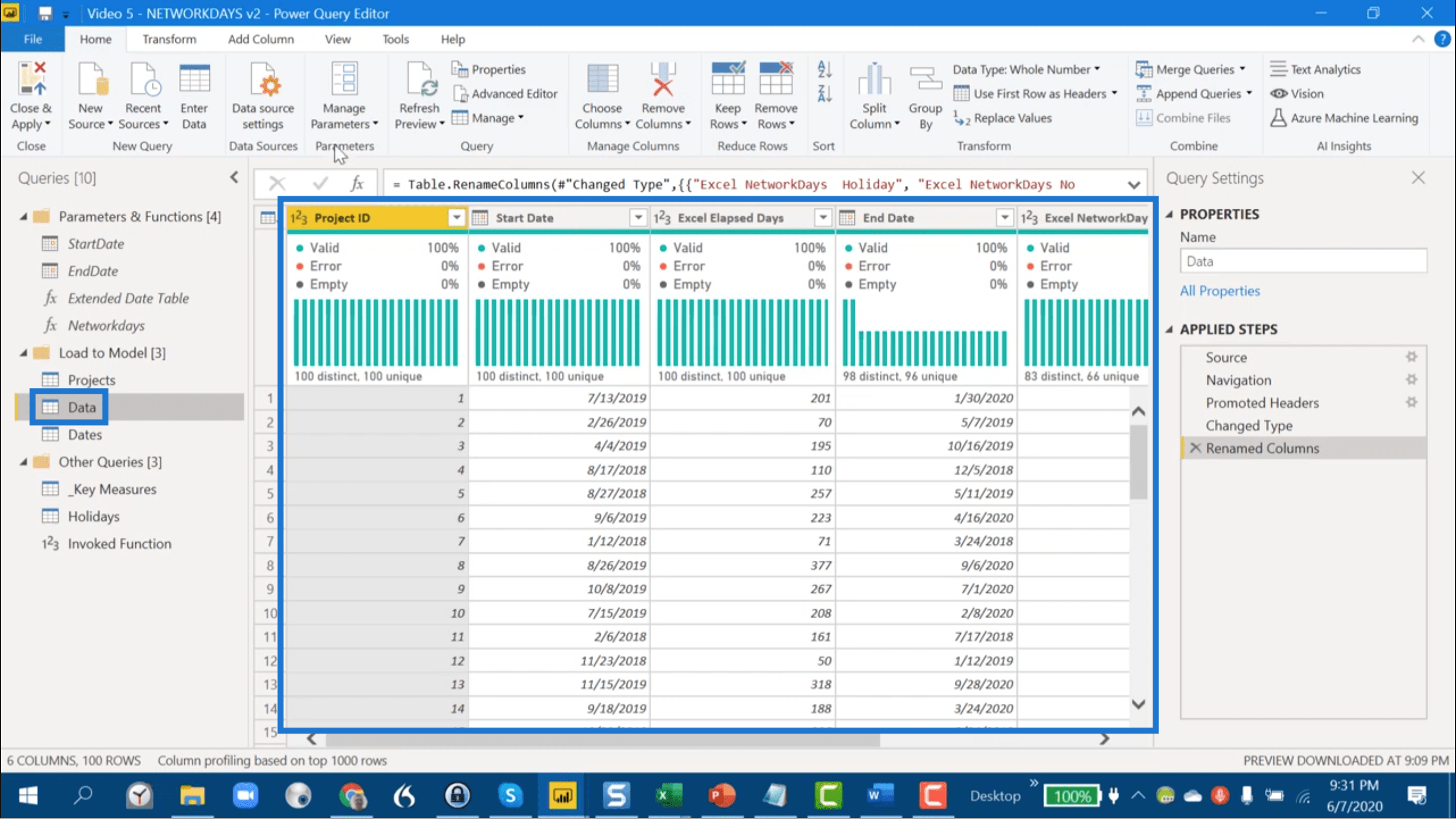 Calculate Workdays Between Two Dates in Power BI