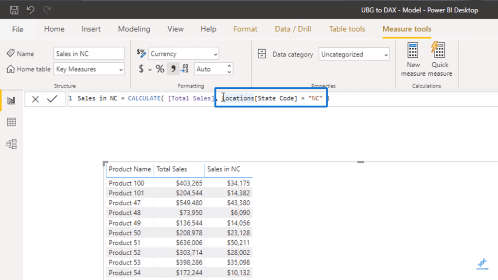 Filter parameter of CALCULATE - Filters in Power BI