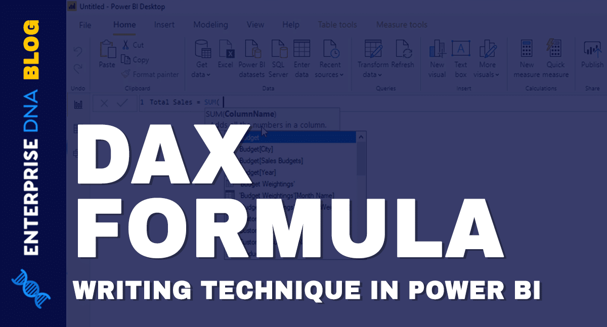 DAX Formula Writing Techniques In Power BI