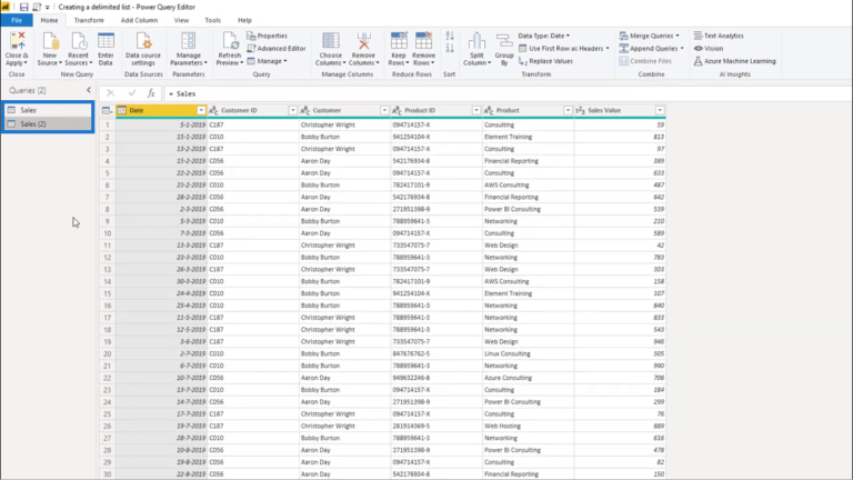 Create A Delimited List In Power Query – Query Editor Tutorial – Master ...