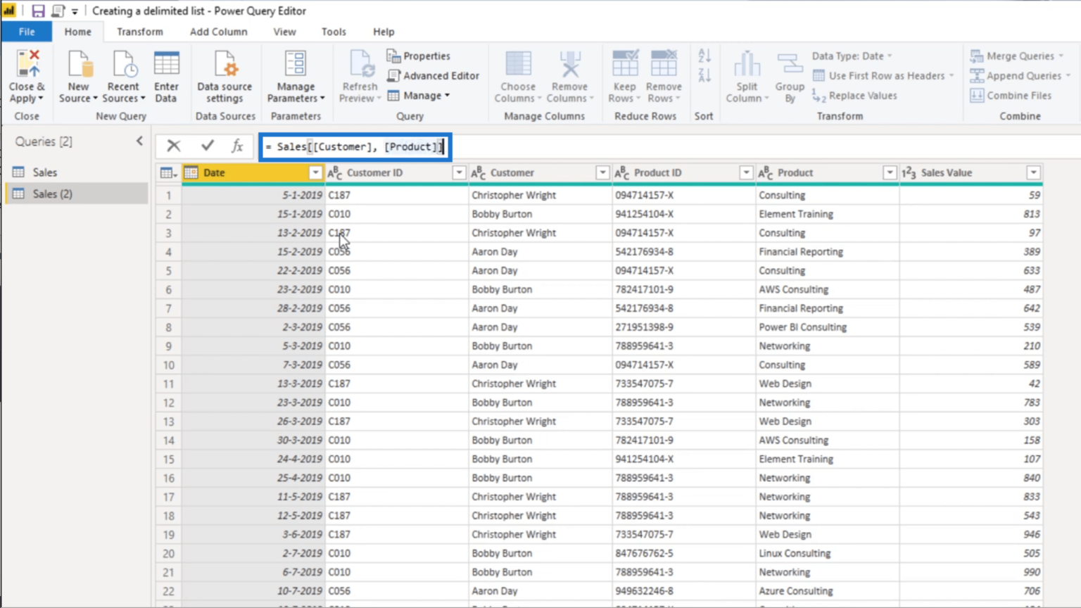 Create A Delimited List In Power Query – Query Editor Tutorial | Master ...